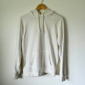 H&M solid off-white Terry Cloth Hoodie